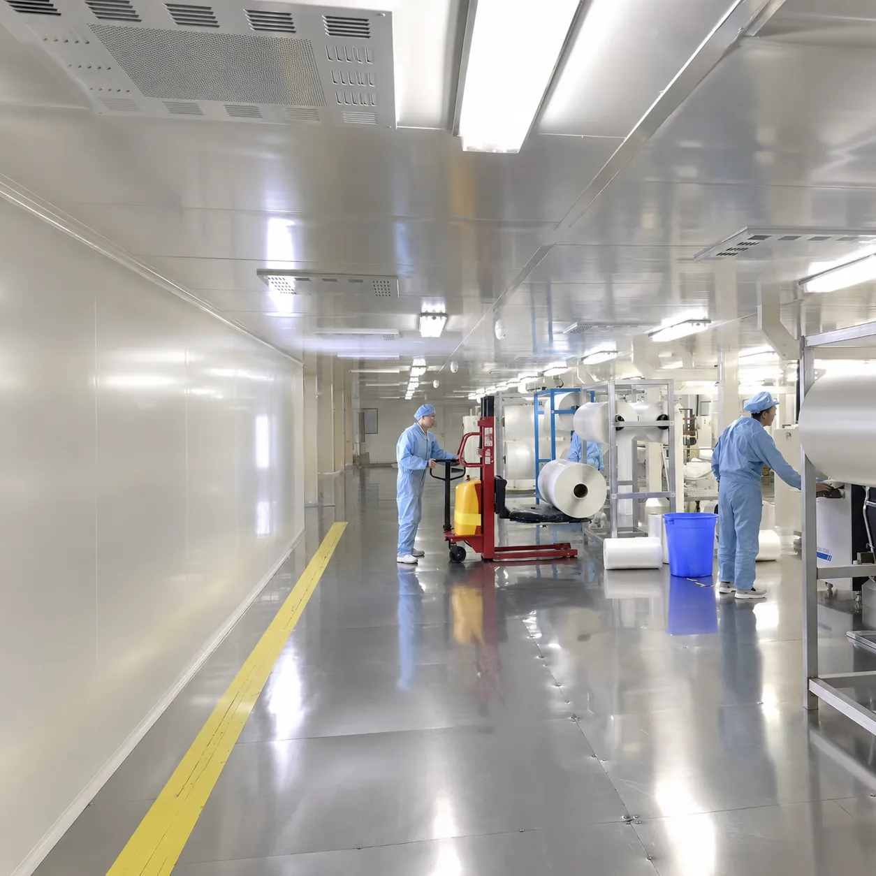 KAVRON production team in cleanroom environment